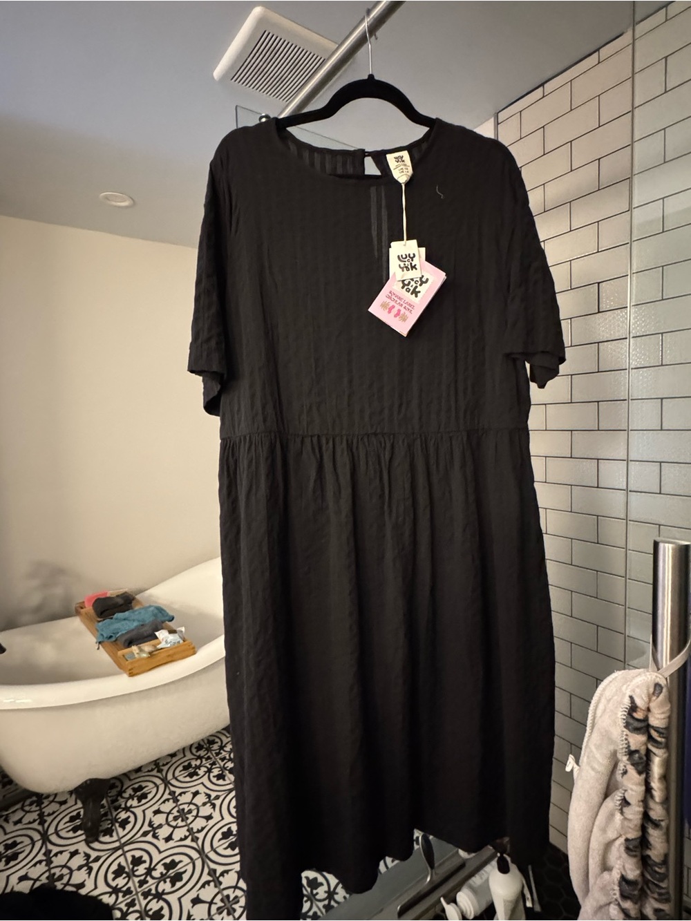 Lucy & Yak - Mia Black Dress - US 14 - UK 18